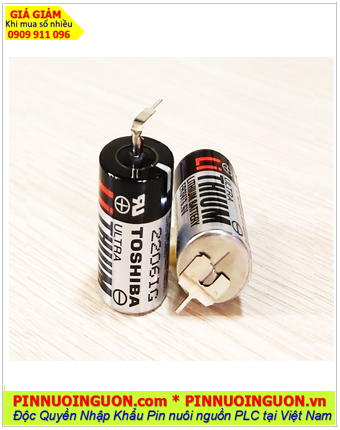 Toshiba ER17330V (Chân thép), Pin nuôi nguồn Toshiba ER17330V 3.6v 2/3A 1700mAh /X.xứ NHẬT
